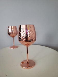 Gobelet en cuivre finition premium, gobelet en cuivre poli miroir, verre en cuivre à bord lisse, design élégant en cuivre - Product Image 6