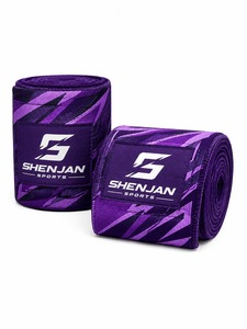 Vendas ajustables personalizadas para rodilla, soporte de ejercicio, vendas de protección para entrenamiento en gimnasio, caucho natural de alta calidad y resistencia. - Product Image 4
