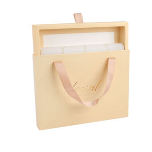 Custom Wholesale Luxury Eco-Friendly Rigid Hot Stamping Logo Gift Box Sliding Drawer Cardboard Paper Box Ribbon Handle Jewelry - Product Image 2