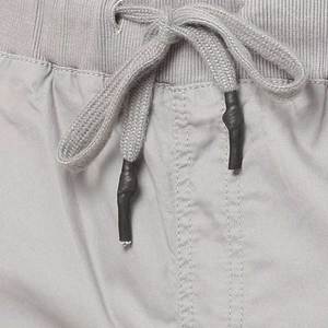 Pantalon de jogging décontracté gris en molleton de coton pour homme, taille élastique avec cordon de serrage, poches latérales, respirant, style Oxford - Product Image 5