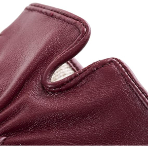 Gants longs en cuir pour femmes avec détail nœud et doublure en polaire pour l'élégance des soirées d'hiver - Product Image 5