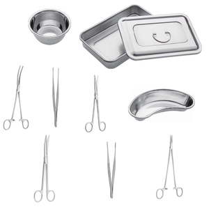10pcs Manual Stainless Steel Surgical Instruments Kit CE Certified Medical Wound <b>Dressing</b> Set for Clinics Hospital By Dentavex - Product Image 1