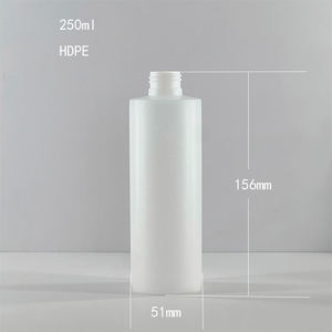 ขวดทรงกระบอกพลาสติก HDPE ธรรมชาติ ขนาด 8 ออนซ์ ปากขวดขนาด 24-410 - Product Image 2