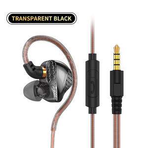 Écouteurs filaires HiFi 3,5 mm détachables à double dynamique avec basses pour la surveillance stéréo, la musique, le sport et la course à pied - Product Image 4