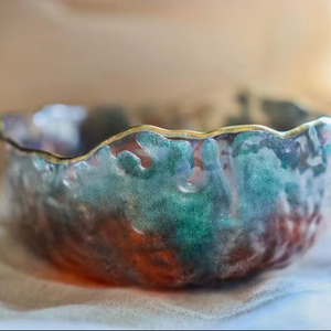 Nouvel Arrivage – Bol à Salade Décoratif de Luxe en Résine Faite à la Main, Résistant à la Chaleur et Jetable, Ustensiles de Dîner pour la Maison et l'Hôtel, Bols de Service - Product Image 1