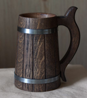 Mug à café en bois indien fait main, design unique
