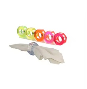 Dining Table Decor Acrylic Napkin Ring For Table Decor And Napkin Arrangement - Product Image 2