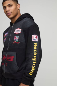 ผู้ผลิตเสื้อฮู้ดดี้ผ้าฝ้าย 100% ทรงโอเวอร์ไซส์ ปักลายฤดูหนาว แบบไม่มีลาย สำหรับทุกเพศ - Product Image 3