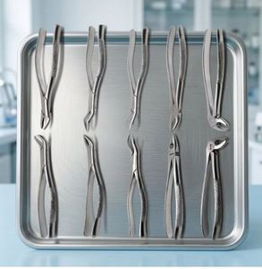 Ensemble de 10 pinces d'extraction dentaire manuelles en acier inoxydable, kit d'instruments chirurgicaux certifié CE, réutilisable, professionnel pour dentistes - Product Image 4