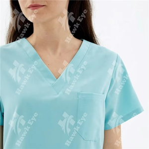 Offre Spéciale – Uniformes Médicaux à Manches Courtes pour Femmes, Détection d'Aiguilles, Tissu Tissé 90% Polyester-10% Spandex, Soins Infirmiers - Product Image 5