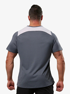 เสื้อยืดคอตตอนหนาน้ำหนักมากทรงโอเวอร์ไซส์สำหรับผู้ชาย ขายส่ง รับสกรีนโลโก้ เสื้อยืดแฟชั่นแขนสั้นเรียบง่าย - Product Image 3