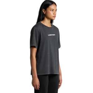 เสื้อยืดคอกลมแขนสั้นทรงหลวมพิมพ์ลายหน้าอกเล็ก ด้านหลังเรียบง่าย สไตล์ลำลอง ขายส่ง รับผลิตตามแบบ OEM ผ้าคอตตอนเจอร์ซีย์ - Product Image 5