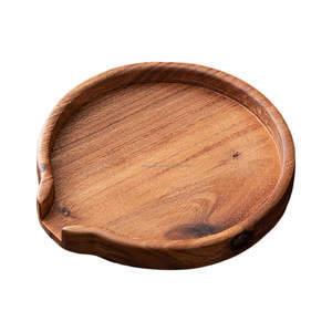 Venta al por mayor, bandeja de servicio de madera de mango hecha a mano Evergreen Elegance con mango, accesorio de comedor elegante y ecológico - Product Image 2