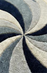 Tapis artisanal abstrait fait main à la tufting, antidérapant, à poils moyens, en laine douce de 10-14 mm d'épaisseur, pour salon et chambre à coucher modernes, très demandé - Product Image 5