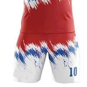 ชุดฟุตบอลแบบ sublimated ของ PUFFIN SPORTS OEM สำหรับผู้ชาย แขนสั้น คอวี ระบายเหงื่อได้ดี ลายไล่เฉดสี เหมาะสำหรับทุกฤดูกาล - Product Image 6