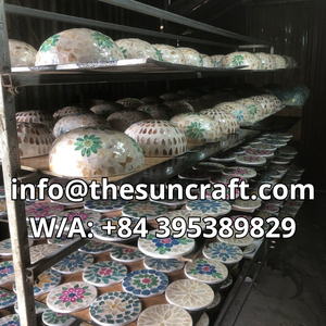 <b>Protective</b> Hand-Woven Rattan Shell Coaster High-Temperature Resistant Mother-of-Pearl Pad Premium Tableware <b>Shield</b> - Product Image 4