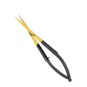 COBECO INSTRUMENTS Tijeras Microquirúrgicas Manuales de Acero Inoxidable Alemán de Precisión, 4.5cm, Borde Curvo, Juego de Instrumentos Quirúrgicos - Product Image 3