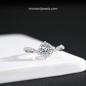 925 Sterling Silver Zircon Engagement <b>Ring</b> Brilliant Cut Prong Setting Trendy Gift Wedding Anniversary Promise Jewelry Women - Product Image 3