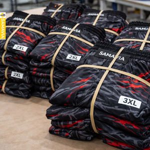 Pantalones Cortos de Boxeo de Algodón Personalizados, Ropa de Entrenamiento de Artes Marciales, Cómodos, Transpirables, de Microfibra, con Logotipo Personalizado, Precio al por Mayor - Product Image 4