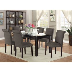 Set di 2 sedie da pranzo in legno grigio blu di transizione in betulla per sala da pranzo - Product Image 4