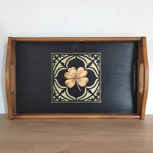 Plateau de service en bois jetable fait main de style italien avec poignée, écologique, décoratif personnalisé, pour la maison, compatible lave-vaisselle, sans danger pour les aliments, par UO - Product Image 6