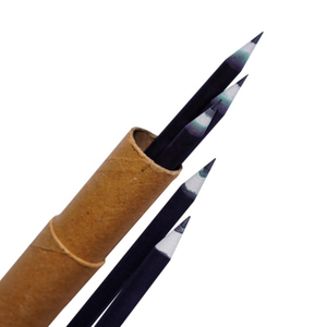 Crayon en papier écologique plantable noir avec boîte ronde, lot de 10, fait main, logo imprimable, ensemble de crayons à graines, petit cadeau scolaire - Product Image 6