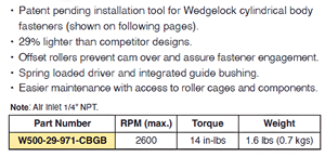 Herramienta de Instalación Monogram Wedgelock - Product Image 4