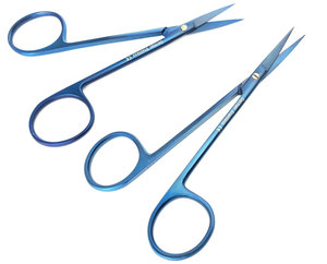 กรรไกรตัดเยื่อแก้วตา World Precision Surgical ผลิตจากเหล็กกล้าไร้สนิมคุณภาพสูง แบบตรงและโค้ง เคลือบไทเทเนียม ได้รับการรับรองมาตรฐาน CE - Product Image 1