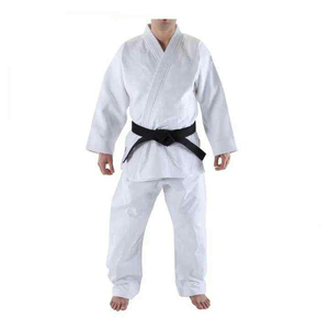 Judo Uniform 100% Cotton Pearl Weave Lightweight Durable Men's Quick Dry Jacket Pants Reinforced <b>Stitching</b> Training - Product Image 3