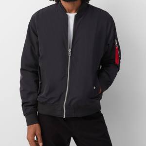 Chaqueta Bomber de Invierno para Hombre, Diseño Personalizado, de Alta Calidad, Cuello Alto, Color Sólido, Impermeable, Estilo Urbano - Product Image 5