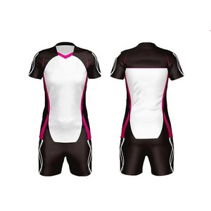 Ensemble de maillots et shorts de volley-ball personnalisés sans manches, sublimation, séchage rapide, respirant, pour jeunes et adultes, vêtements de sport athlétiques - Product Image 1