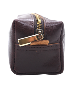 Genuine Leather Zipper Pouch Unisex Minimalist <b>Wallet</b> Durable Daily Use Short Size - Product Image 2