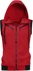 Sudadera con capucha sin mangas con cremallera de alta calidad para hombre, sudadera con capucha multicolor personalizada con cremallera, sudaderas y sudaderas con capucha básicas para hombre, mezcla de algodón - Product Image 3