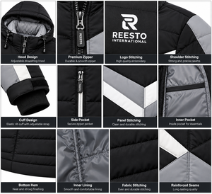 Veste matelassée pour homme, nouvelle conception, qualité supérieure, très vendue, fermeture éclair, épaisse, vente en gros - Product Image 5