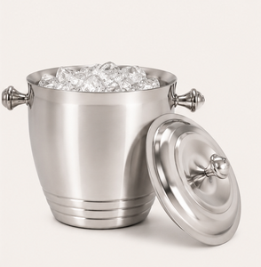 Deluxe Quality Stainless Steel <b>Ice</b> <b>Bucket</b> <b>with</b> <b>Lid</b> and Handles Metal Wine Champagne Cooler Chiller for Hotel Bar Supplies - Product Image 5