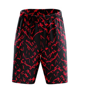 Shorts décontractés pour hommes, écologiques, coupe-vent, séchage rapide, 100% polyester, cordon de serrage à l'avant, protection UV, design imprimé personnalisé - Product Image 6