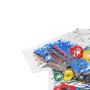 Brand <b>Men's</b> Short Sleeve 100% Cotton T-Shirt Custom Character Silk Screen Printed <b>Turtleneck</b> Formal Regular Fit Eco-Friendly - Product Image 3