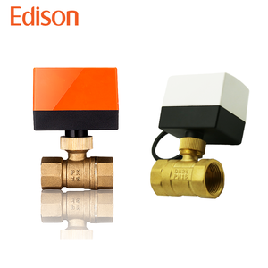 Vanne à boisseau sphérique électrique DN15/DN20/DN25 de haute qualité 2 <span class=keywords><strong>3</strong></span> voies 220/120/40V commande de moteur bidirectionnelle à trois fils HAVC OEM - Product Image 1