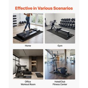Tapete Plegable de 1/4 de Pulgada de Grosor, 24 x 68 Pulgadas, para Caminadora, Equipo de Ejercicio de Alta Calidad para Alfombras y Pisos de Madera - Product Image 6