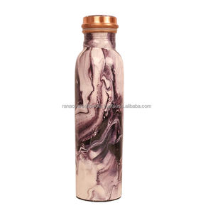 Botella de Agua de Cobre Esmaltado de Diseño Clásico Ecológico de la Mejor Calidad para Deportes al Aire Libre y Viajes Unisex - Product Image 6