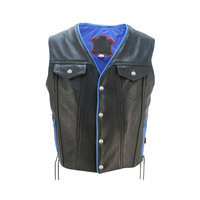 Gilet en cuir véritable multi-poches pour homme, veste sans manches pour motard, vêtement d'extérieur d'hiver, fabrication sur mesure OEM, vente en gros
