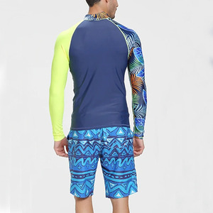 Men <b>Compression</b> Training <b>Shirt</b> Rash Guard For Gym And Fitness Men Quick Dry Rash Guard Stretch Fit Athletic Training Wear - Product Image 4