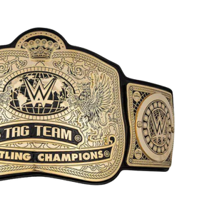 Cinturón de Campeonato de Lucha Libre en Parejas de la WWE, Personalizable, de Alta Calidad, Dorado y Negro, Cinturón Deportivo Personalizado, Cinturón de Título Coleccionable - Product Image 4