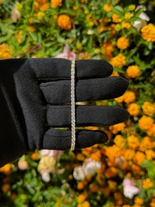 กำไลข้อมือเพชรโมอิสซาไนต์ VVS เงินแท้ 925  แบบกำหนดเองได้ ผ่านการทดสอบเพชร ของขวัญสำหรับเขา หรือของขวัญวันครบรอบ - Product Image 3