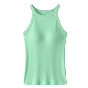Best manufacturer Cheap Price Sleeveless Crop Vest Breathable Quick Dry Customizable for Spring Summer Autumn - Product Image 4
