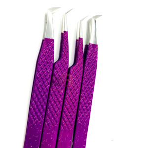 Pinzas para Pestañas con Logotipo Personalizado, Marca Privada, Profesionales, de Precisión, de Acero Inoxidable, Puntiagudas, Antiestáticas, de Alta Calidad - Product Image 5