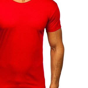 Camisetas de Hombre de Alta Calidad, Manga Corta, para Verano, Casuales, Tallas Grandes, Transpirables, Mezcla de Poliéster/Algodón, Color Sólido, Cuello Redondo - Product Image 4
