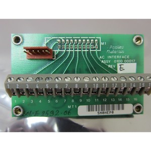 AMAT 0100-00017 อินเทอร์เฟซ AC FAB 0100-00017, 401652 - อุปกรณ์และชิ้นส่วนเซมิคอนดักเตอร์มือสองระดับโลกที่เชื่อถือได้ที่ - Product Image 1