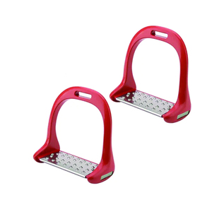 Étriers d'équitation anglais en aluminium légers et antidérapants pour la sécurité équestre - Product Image 1
