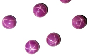 Rubis étoilé rond 11x11 mm 6,5 carats, cabochon poli créé en laboratoire avec effet étoile à 6 branches pour la fabrication de bijoux - Product Image 5